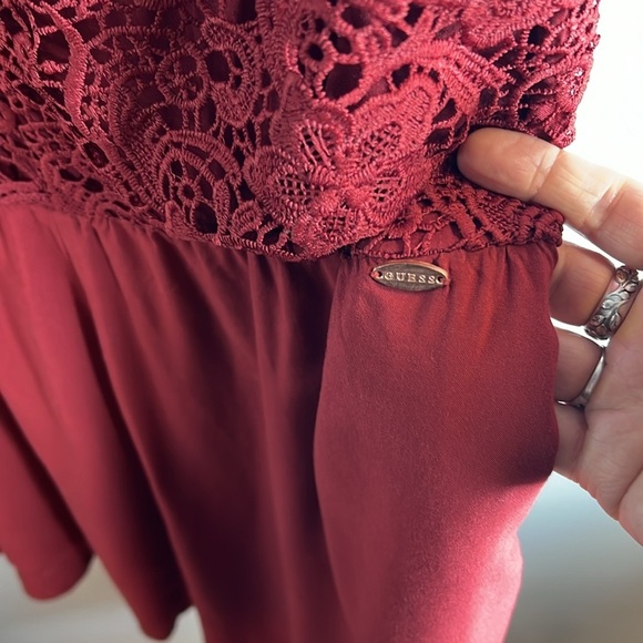 Guess Lace Top Romper Size Medium - Picture 4 of 10